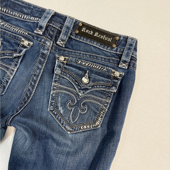 Rock Revival Blue Jeans Size 29 Bootcut - Picture 6 of 6